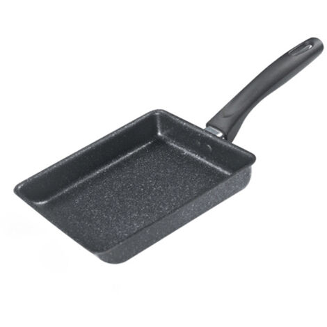 Sartén para tamagoyaki, sartén para tortilla japonesa, sartén para huevos, sartén sin aceite, sartén antiadherente para tortilla, Yuzishao rectangular