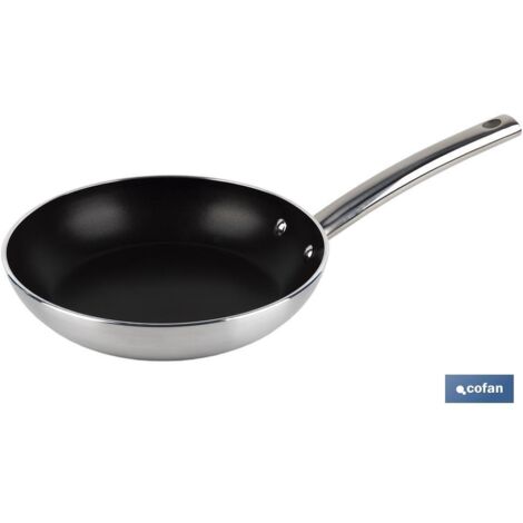 SARTÉN PROFESIONAL 24 CM ALUMINIO Y MANGO ACERO INOXIDABLE TYLER