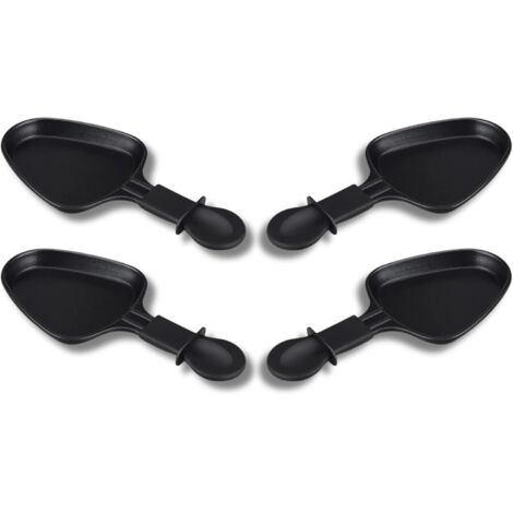 Sartenes antiadherentes para raclette  Juego de 1 a 12 piezas  Mini raclette triángulo  Viene con  Accesorio de ayuda ergonómico y de fácil limpieza.