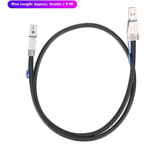 SAS SFF8644 auf HD-8644 Datenkabel für Server- und PC-Gehäuse, 3 Meter