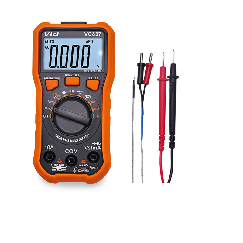 Ayyqh - Vici Mini Multimètre Numérique Multifonctionnel lcd ncv True rms Tension cc/ca Courant Fréquence Capacité Résistance Diode Testeur
