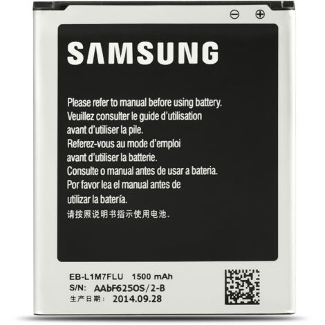 Sasmung EB-L1M7FLU Batterie authentique pour Samsung Galaxy S3 mini i8190 Modèle NFC Connecteur 3 br noir