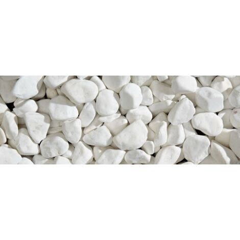 Sassi ciottoli colorati Bianco Thassos 8-16 mm decorazione giardino pietre colorate 1 Kg 1 Kg