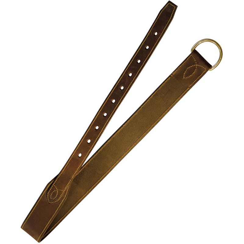 Marron - Sassinga cuir de selle australien avec anneau en laiton