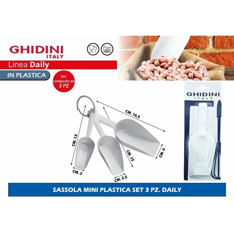 Sassola mini plastica set 3 pz. daily