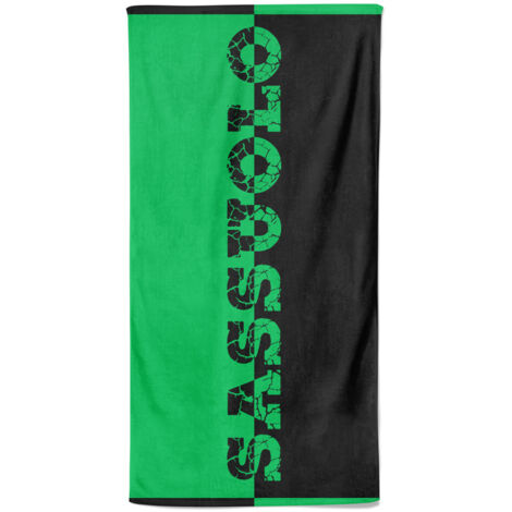 Sassuolo Grande Serviette de Plage 90x170 cm, Serviette de Plage en éponge, Serviette de plage pour fans, Serviette de piscine p