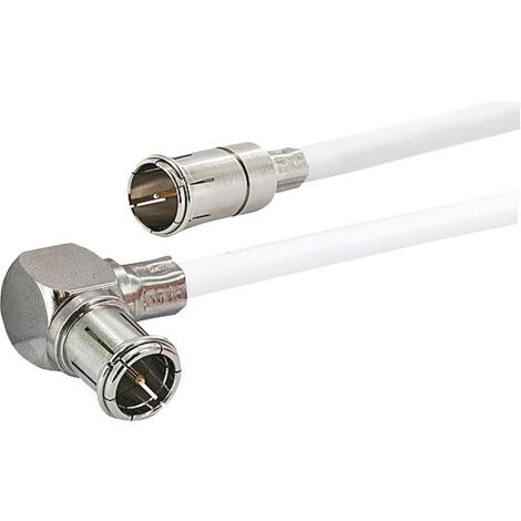Sat/Modem - Anschlusskabel Schwaiger mit f-Quick Winkelstecker - 1,5 m