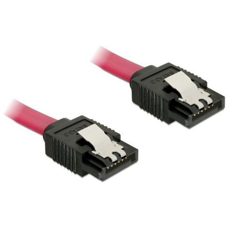 SATA 6 Gb/s Kabel, 30cm Verwendung: Embout von SATA-Festplatten / -Laufwerken ans Mainboard