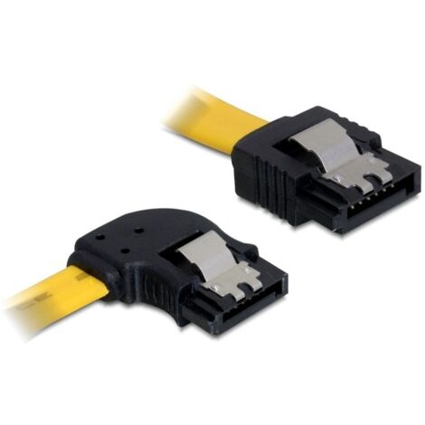 SATA Kabel droit  nach links gewinkelt Verwendung:  Embout von SATA-Festplatten / -Laufwerken ans Mainboard