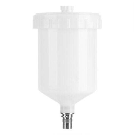Sata Paint Cup, Plastic Cup, Air Gravity Paint Pot, Thread Connector for Spray Gun, 600ml Capacity