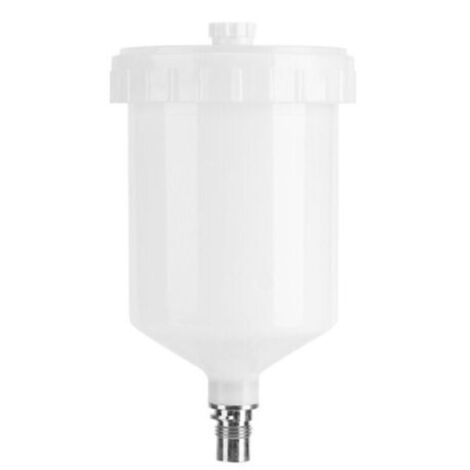 Sata Peinture Tasse en Plastique Tasse Air Gravité Peinture Pot Connecteur de Filetage pour Pistolet Pulvérisateur Capacité 600 Ml