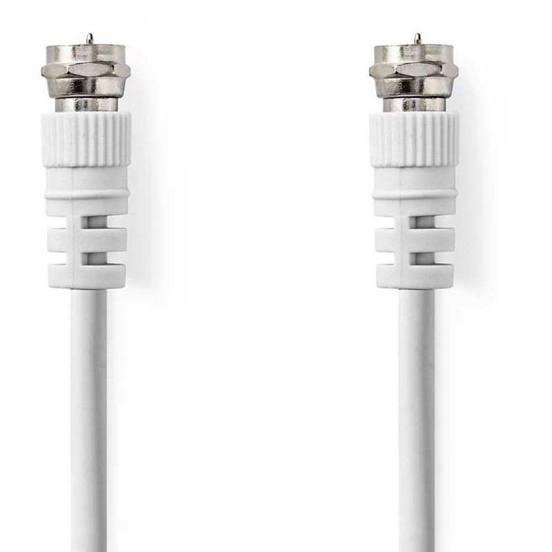 Satellite Antenna Cable F Male F Male Nickel Plated 75 Ohm Double S...