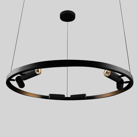 Satellite Integrierte LED-Deckenpendelleuchte Schwarz