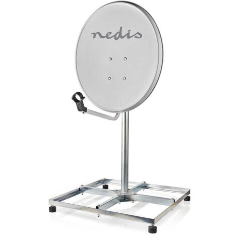 Satelliten balkonhalterung mastlange 075 m maximale scheibengroe 900 cm grundplattengroe 4 x 30 x 30 cm stahl silber 387517