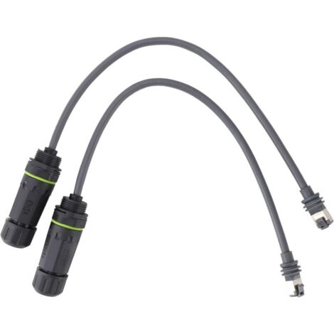 Satellitenkabel auf RJ45-Anschluss, wasserdicht, 1200 Mbit/s mit Erdungskabel, Satelliten-Verlängerungskabel-Adapter auf RJ45 für rechteckigen Satelliten Gen3 V3 MUMU