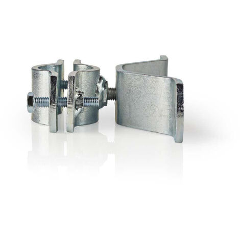 Satellitenmastschelle durchmesserbereich 38 - 40 mm stahl silber
