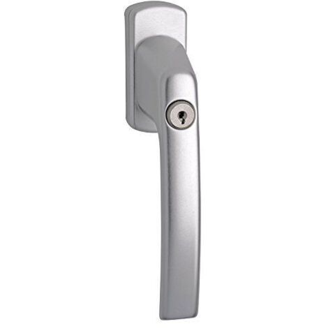 Satin Poignée de fenêtre Harmony, sper rzyli thermique, stylet carré de 7x 35mm, argent anodisé, 1pièce, 102202526