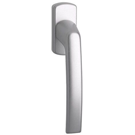 Satin Poignée de fenêtre Harmony, verdeckt vissé, came 12, stylet carré de 7x 35mm, argent anodisé, 1pièce, 102202592