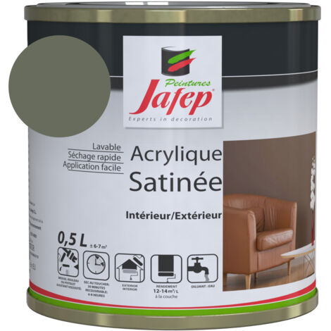 Satinierte Acrylfarbe Beton Grau Jafep  0,5l