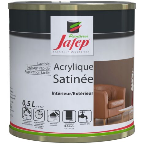 Satinierte Acrylfarbe grau Galaxy  0,5L  Jafep