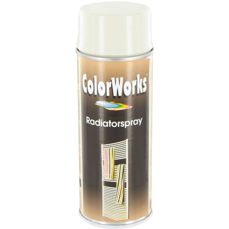 Colorworks Satinierte Wasserbasis-heizkörperfarbe Aerosol 400ml Elfenbeinweiß - Julien