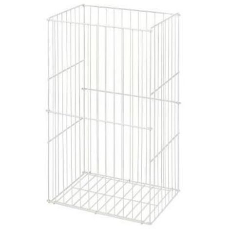 Satino Abfallsammler 330110 Draht groß 60 Liter weiß
