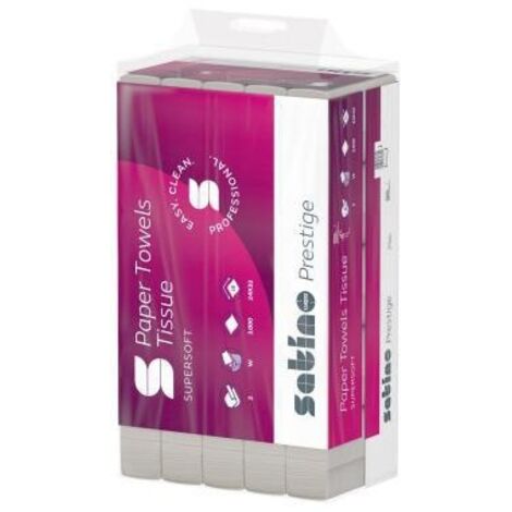 Satino Papierhandtuch 274980 24x32cm 2lg. W-Falz hw 3.000Bl.
