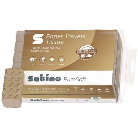 Satino PureSoft Handtuchpapier V-Falz 2-lagig