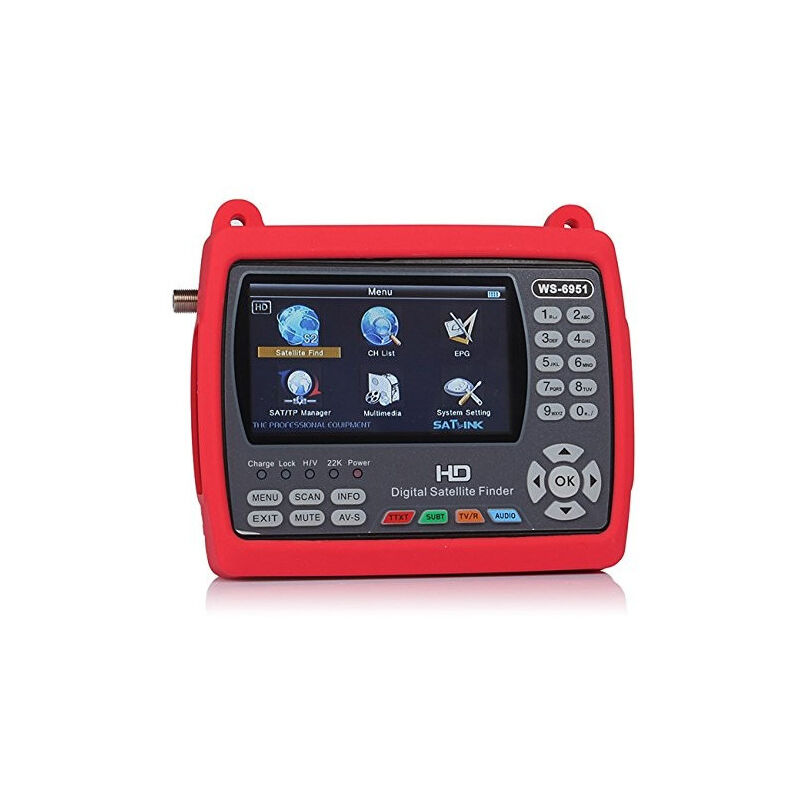 SATLINK WS6951 HD Mesureur de Champ Satellite DVB-S2 Ecran 4.3" Couleur TFT