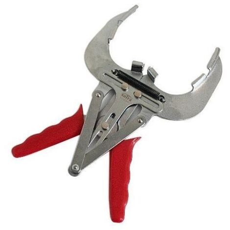 Satra, Pinzas para Anillos de Pistón 80-120mm, herramienta de alta calidad, ideal para instalación y extracción de anillos de pistón en motores y maquinaria, diseño ergonómico.