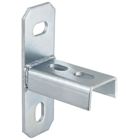 Sattelflansch verzinkt - längs - 115 x 50 x 4 mm - für Profil 27/18 und 28/30