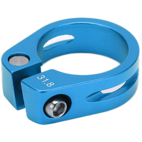 Sattelrohrklemme für Mountainbikes und Rennräder, Schnellspann-Aluminiumlegierung, blau