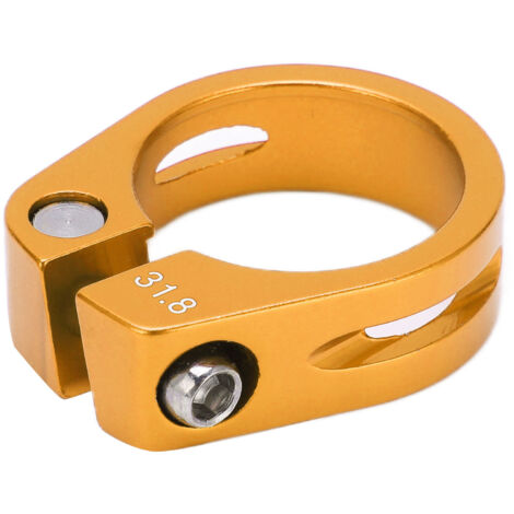 Sattelstützenklemme aus Aluminiumlegierung für Mountainbikes und Rennräder, goldene Sattelstützenklemme