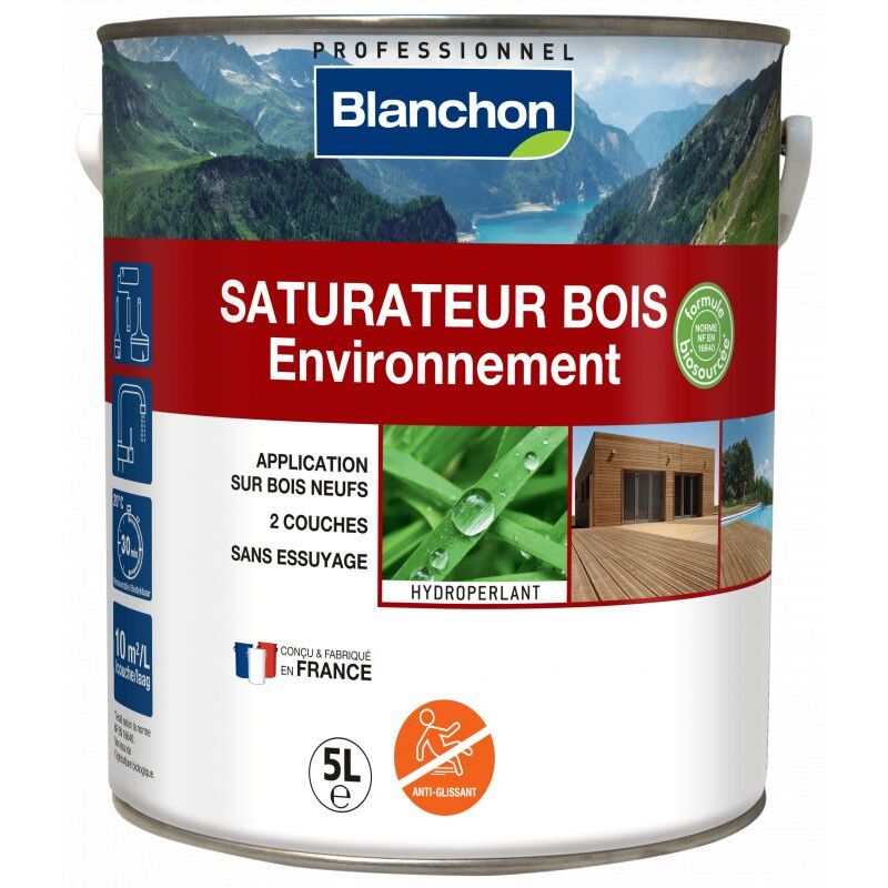 Saturateur Bois Environnement Blanchon Conditionnement: 5 Litres - Teinte: Bois Exotiques