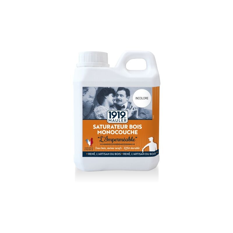 Saturateur Bois Monocouche 'L'Imperméable' 1919 By Mauler Chêne Clair 2,5L - Chêne clair