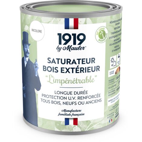 Saturateur bois & terrasse, protection UV & intempéries - 5L Mat Profond Incolore - Biosourcé - Aspect bois brut L'Impénétrable 1919 by Mauler