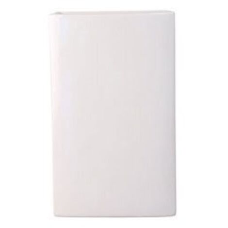 Saturateur céramique plat large blanc – Humidificateur d'air pour confort intérieur – Dimensions 20x13x3 cm – Crochet de suspension inclus – Frandis