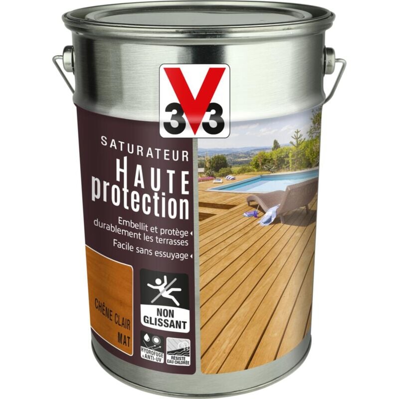 Saturateur Haute protection V33 Chêne clair Mat 5L
