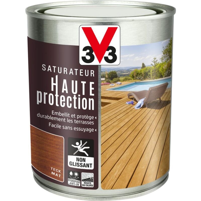 Saturateur Haute protection V33 Teck Mat 1L