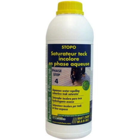 Saturateur pour teck en phase aqueuse - MATT CHEM - 1 l