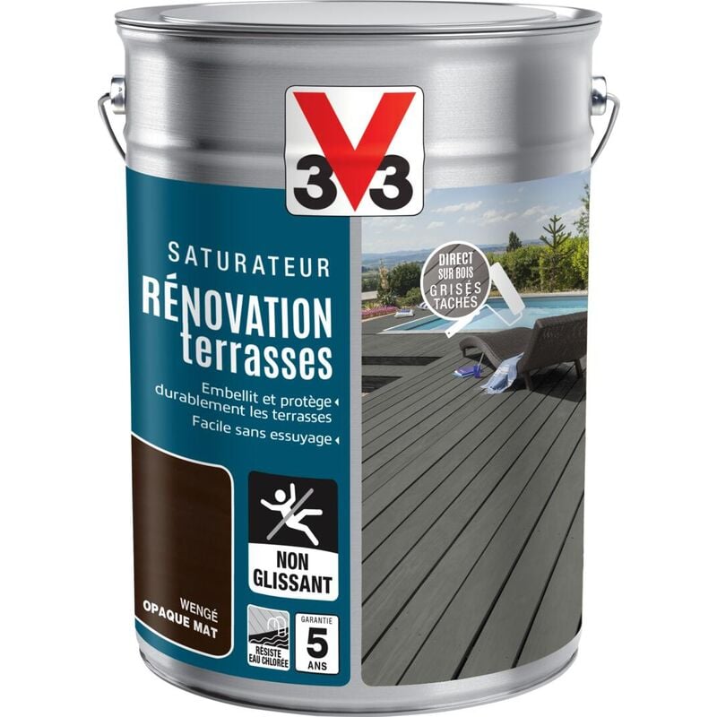 Saturateur Rénovation terrasses V33 Wengé Mat 5L