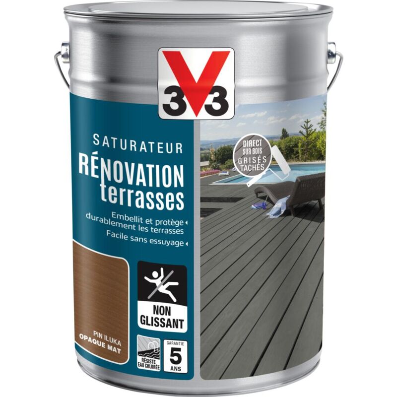Saturateur Rénovation terrasses V33 Pin Iluka 5L