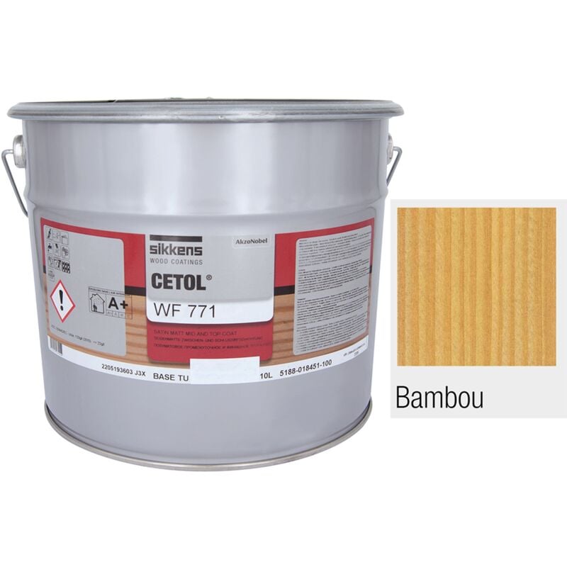 Saturateur sikkens WF771- 10 litres Colori Bambou