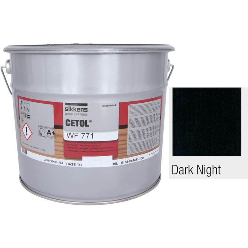 Saturateur sikkens WF771- 10 litres Colori Dark Night