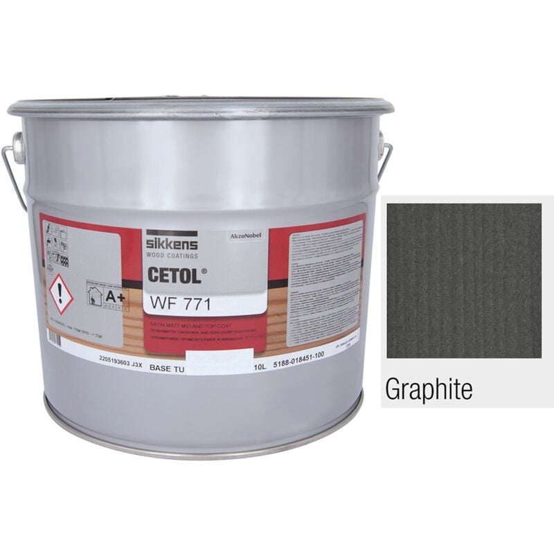 Saturateur sikkens WF771- 10 litres Graphite