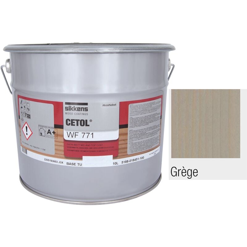 Saturateur sikkens WF771- 10 litres Grege