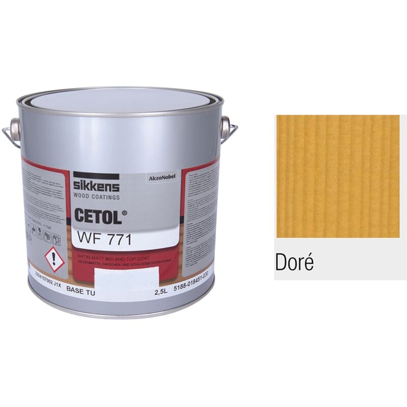 Saturateur sikkens WF771- 2,5 litres Doré