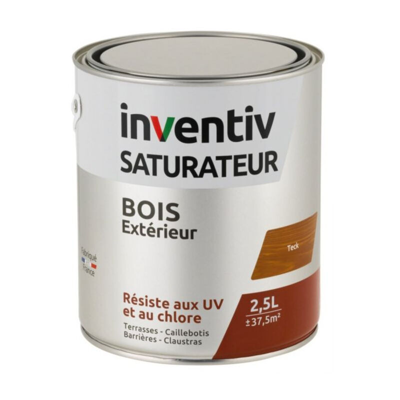 Saturateur Teck inventiv - Protection uv & Chlore - 2,5 l