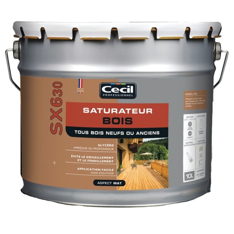 Cecil - Saturateur SX630 Teinte: Teck - Conditionnement: 10 Litres