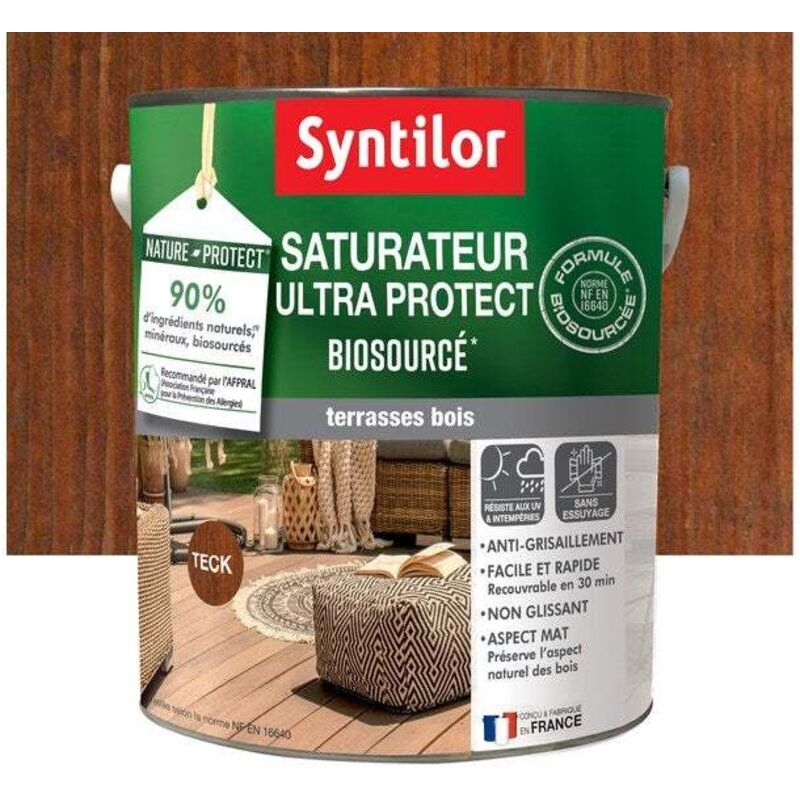 Saturateur Bois Biosourcé Syntilor 5L Teck Mat